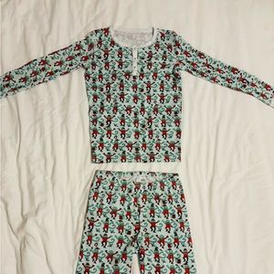 Roller Rabbit - Monkey Mas Pajamas - Kids size 14 !! ❤️🤍💚